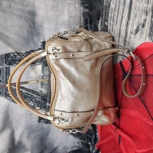 Rebecca Minkoff gold doctor bag